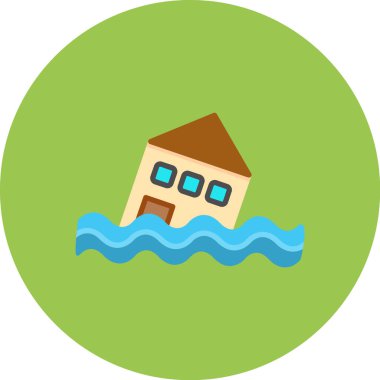 House vektör düz simgesi