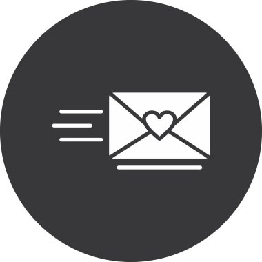 zarf e- posta simgesi, vektör illüstrasyonu