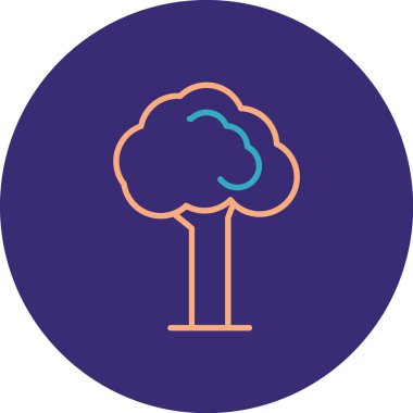 ağaç simgesi vektör illüstrasyonu