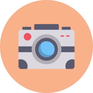 Kamera Vektör İllüstrasyonu, Basit Simge