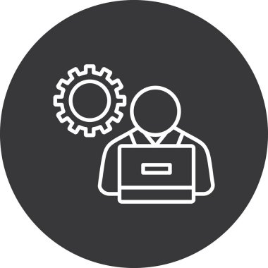 İş simgesinin vektör illüstrasyonu