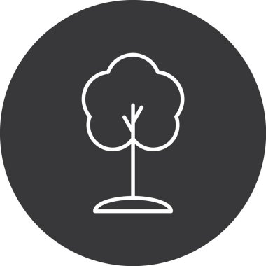 Ağaç simgesi. vektör tasarımı