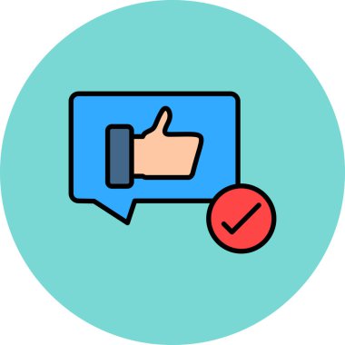 Simge vektör illüstrasyonunu parmakla