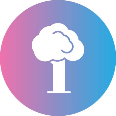 Ağaç simgesinin vektör illüstrasyonu