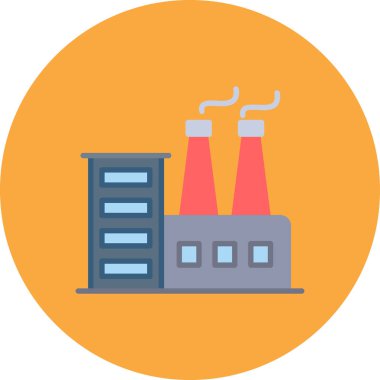 Fabrika oluşturma vektör simgesi