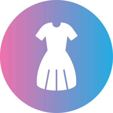 Elbise. Web simgesi basit illüstrasyon