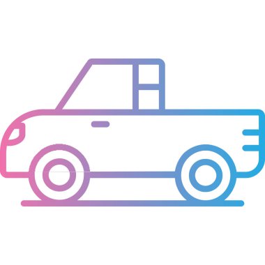 araba simgesi vektör illüstrasyonu