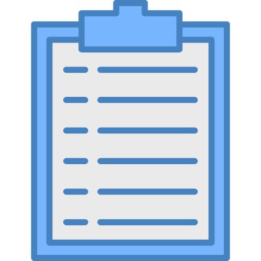 Kontrol listesi vektör simgesi. Basit resimleme