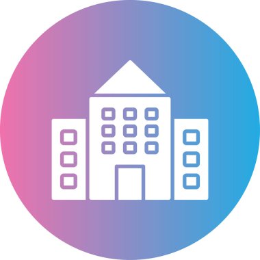 Otel simgesi vektör illüstrasyonu