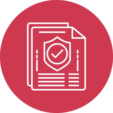 Belge. Web simgesi basit illüstrasyon