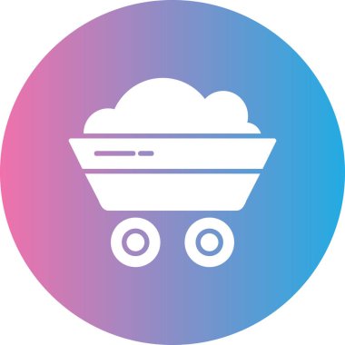 Bir bulut simgesinin vektör illüstrasyonu