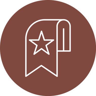 Yıldız simgesinin vektör illüstrasyonu