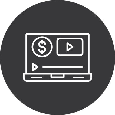 Online para vektör simgesi