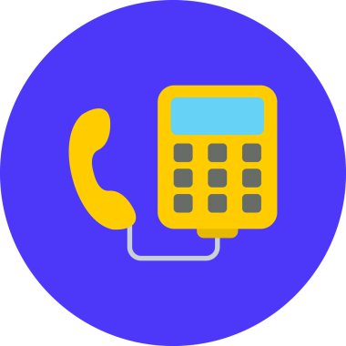 - Telefon. Web simgesi basit illüstrasyon