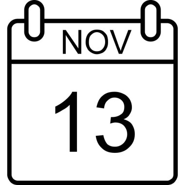 Takvim simgesi tasarımı, vektör illüstrasyonu