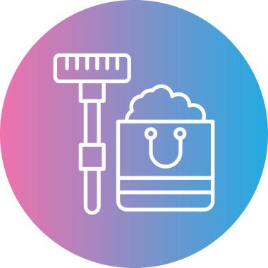 fırça simgesi, vektör illüstrasyonu