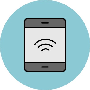 Cep telefonu. Web simgesi basit illüstrasyon