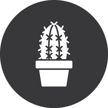 Kaktüs simgesi vektör illüstrasyonu