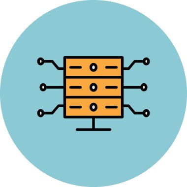 Arılı modern bir simgenin vektör çizimi