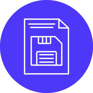 Belge simgesinin vektör illüstrasyonu