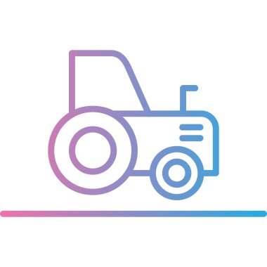 traktör modern simge vektör illüstrasyonu