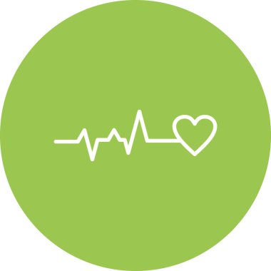 kalp atışı çizgisi vektör simgesi