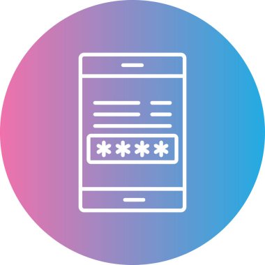 Şifre. Web simgesi basit tasarım