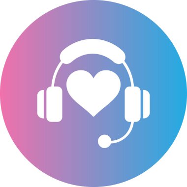 Bir kalp simgesinin vektör illüstrasyonu