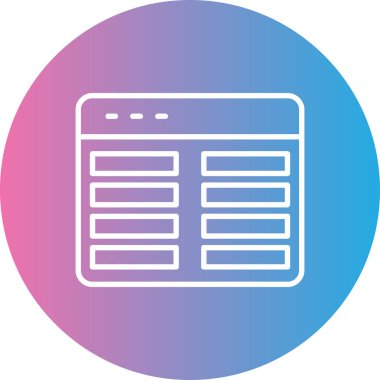 Web simgesi vektör illüstrasyonu