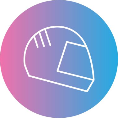 Bir şapka simgesinin vektör illüstrasyonu