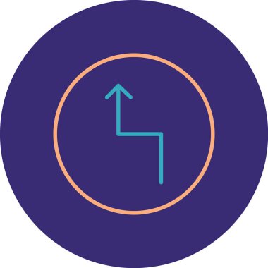 Ok. Web simgesi basit illüstrasyon