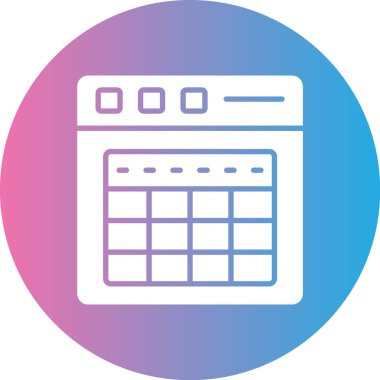 Takvim vektör simgesi modern basit tasarım illüstrasyonu