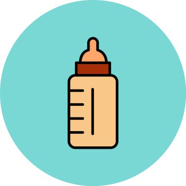 bebek şişe ikonu vektör illüstrasyonu