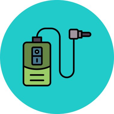 Pil. Web simgesi basit illüstrasyon