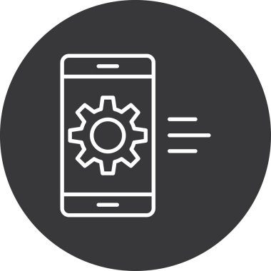 mobil ayarlar vektör simgesi modern simgesi