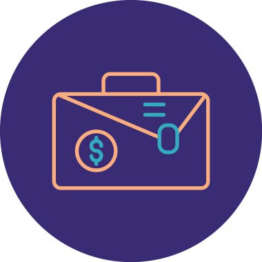 Çanta. Web simgesi basit tasarım