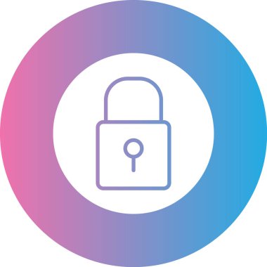 ikon vektör illüstrasyonunu kilitle