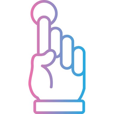 işaret parmağı jest simgesi - özet biçimi