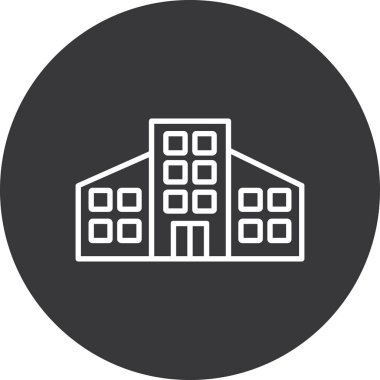 Modern yapı simgesinin vektör illüstrasyonu