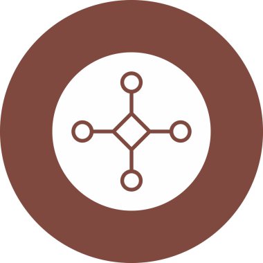 Moda biçimi izole edilmiş arkaplanda molekül simgesi