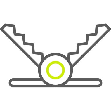 Modern oto tamir simgesinin vektör illüstrasyonu