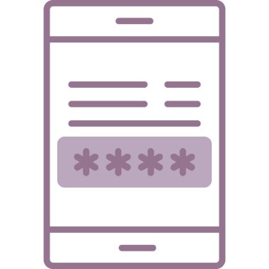 parola ikonu vektör illüstrasyonu