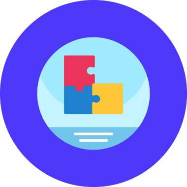 Bulmaca. Web simgesi basit illüstrasyon