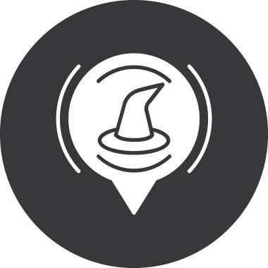 Pusula simgesi soyut arkaplan grubunda izole edildi