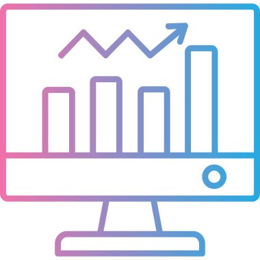 Çizelge. Web simgesi basit illüstrasyon