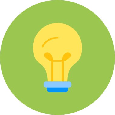 Ampul. Web simgesi basit illüstrasyon