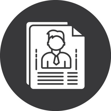 iş belge simge vektör çizim