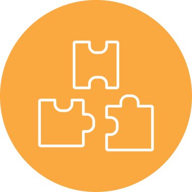 bulmaca renkli vektör simgesi