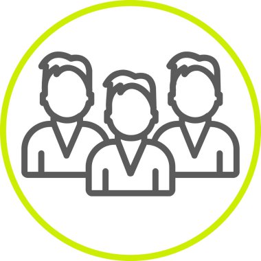 İnsan simgesinin vektör illüstrasyonu