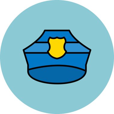 Bir kalkan simgesinin vektör illüstrasyonu